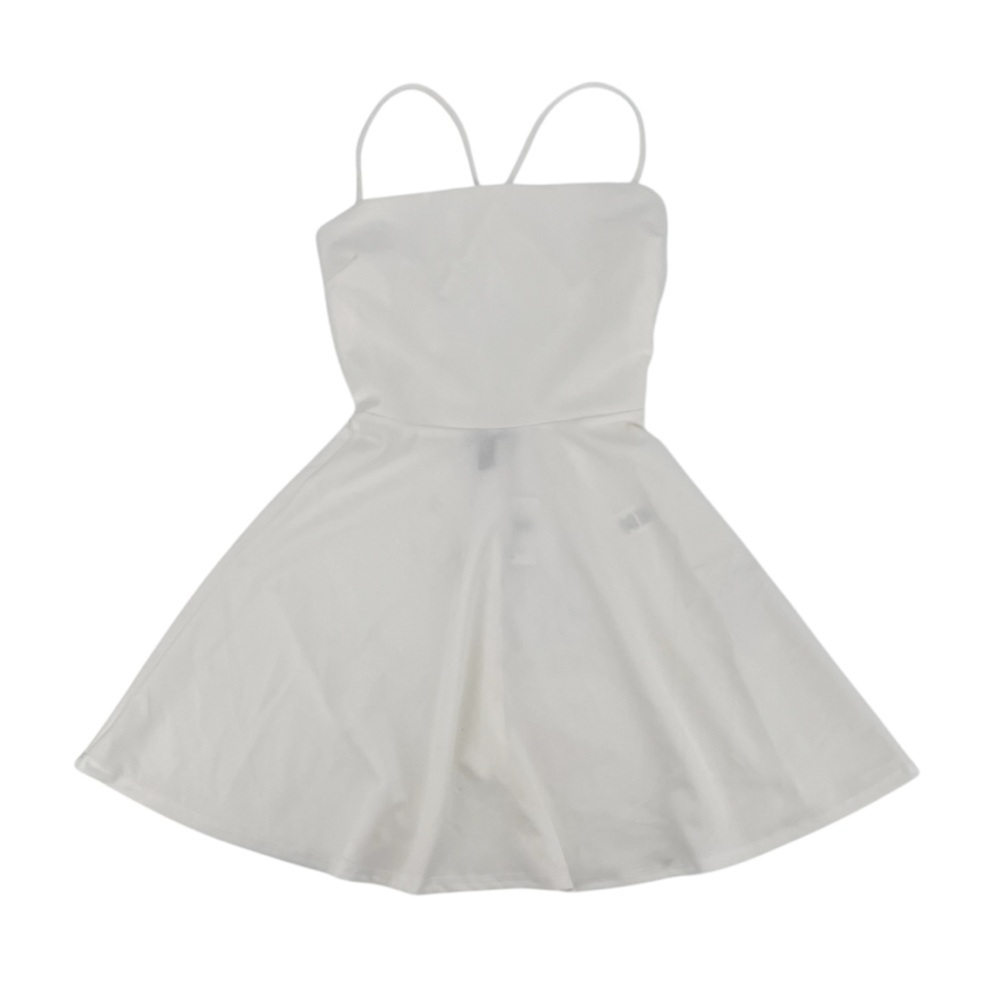 Windsor White Spaghetti Strap Lace Trimmed Mini Skater Dress Size Small Women’s